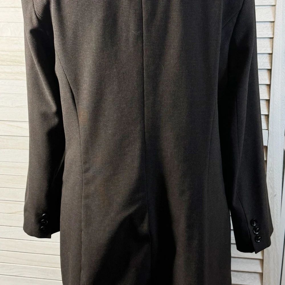 Rachel Zoe Double Breasted Blazer Brown Tailored Office Chic Jacket Size M - Picture 10 of 12